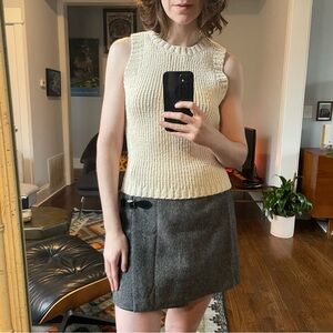 Atelier Delphine Boucle Tank Wool Cotton Chunky Knit